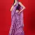 Purple Shibori Printed Ethnic Georgette Saree