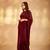 Fancy Designer Girlish Maroon Colour Georgette Fabric Partywear Saree