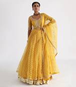 Yellow Zubha Lehenga Set
