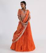 Orange Lehenga Set