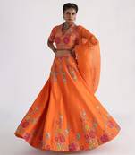 Orange Zuhur Lehenga Set