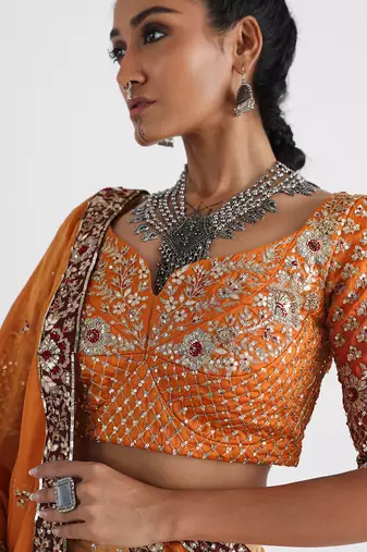 Yellow Aliyna Lehenga Set