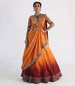 Yellow Dalia Lehenga Set