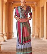 Designer Blue Patola Silk Traditional Woven Saree For Wedding Looks