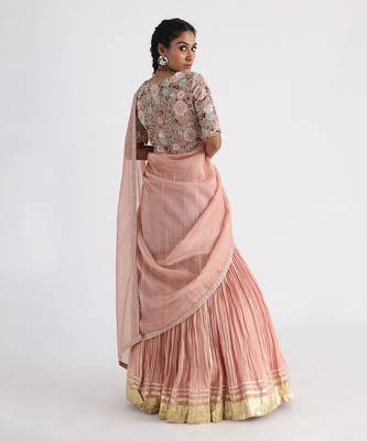 Peach inaya saree set 4