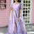Lavender Colour Designer Printed Ethnic Gown With Girlish Looks
