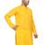 Labelzero Yellow cotton Designer Kurta For Men's