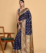  Faux Kanjivaram art silk saree with blouse piece : sa00001219nvfree