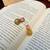 Aesthetic kempstone matt golden finish necklace with pair of earrings