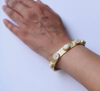 Emily mother of pearl cuff 1