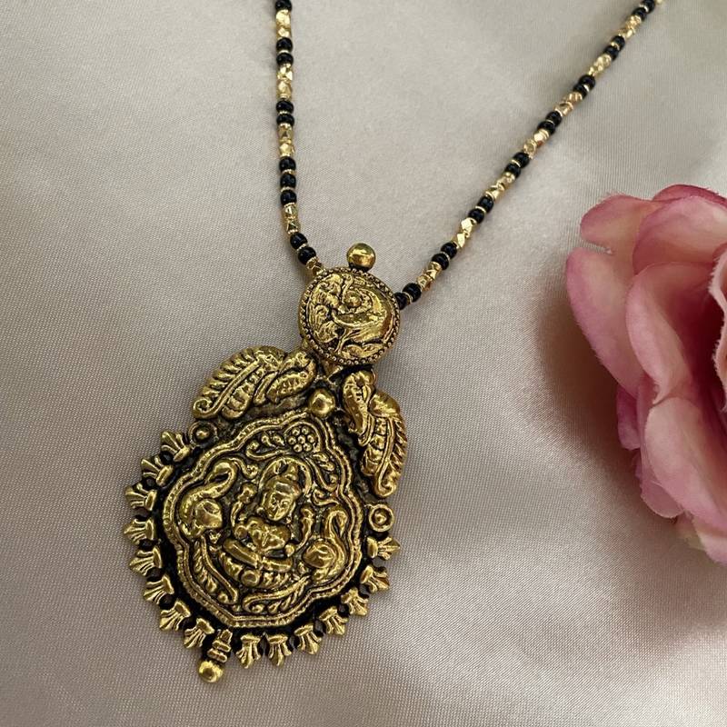 Gold Chain Maharashtrian Locket Ki Design Gold Plated