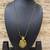 Gold plated maharashtrian long mangalsutra laxmi pendant gold & black beads chain designs