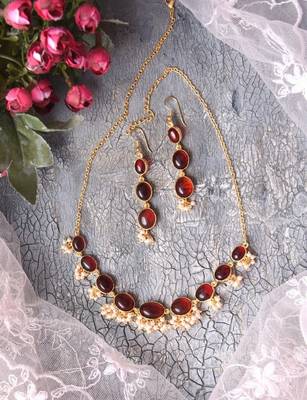 Lakshmi Ruby Necklace Set 3