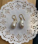 Baroque Pearl Earrings ( Gold Plated)