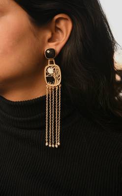 Moonlit landscape danglers 1