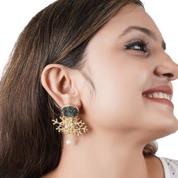 Abalone Snowflake Earrings 2