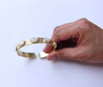 Emily mother of pearl cuff 2