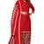 Red printed cotton unstitched salwar salwar suit material