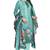 Sea green digital printed & embroidered cotton unstitched salwar salwar suit material
