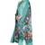 Sea green digital printed & embroidered cotton unstitched salwar salwar suit material