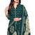 Green printed cotton unstitched salwar salwar suit material