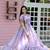 Lavender Colour Designer Printed Ethnic Gown With Girlish Looks