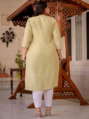  green solid straight kurta 3