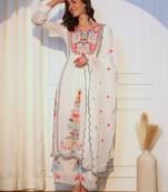 Designer Party Wear Look Top, Plazzo & Dupatta Set