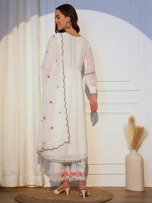 Designer Party Wear Look Top, Plazzo & Dupatta Set 3
