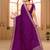 Beautiful wine embroidery work lace border georgette saree for women