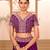 Beautiful wine embroidery work lace border georgette saree for women