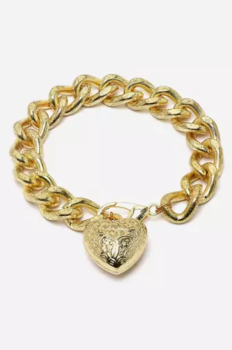 Gold & gold adjustable bracelet with kundan &  pearls