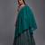 Green Sequin Embroidered Work Blouse and Viscose Fabric Batik Printed Unstitched Lahengha