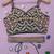 Green Sequin Embroidered Work Blouse and Viscose Fabric Batik Printed Unstitched Lahengha