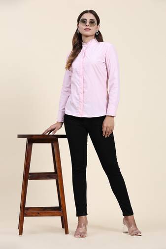 Anushil women's cotton shirts | comfortable and fashionable with gathered neck and sleeves