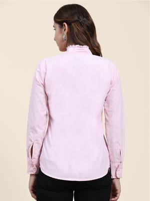 Anushil women's cotton shirts | comfortable and fashionable with gathered neck and sleeves 3