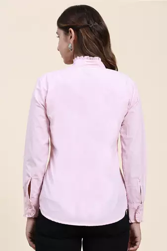 Anushil women's cotton shirts | comfortable and fashionable with gathered neck and sleeves
