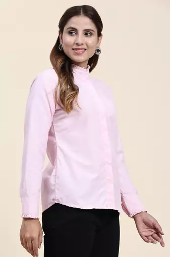 Anushil women's cotton shirts | comfortable and fashionable with gathered neck and sleeves