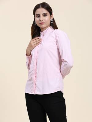 Anushil women's cotton shirts | comfortable and fashionable with gathered neck and sleeves 5