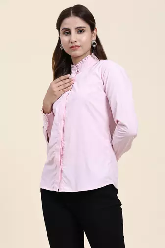 Anushil women's cotton shirts | comfortable and fashionable with gathered neck and sleeves