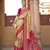 Kimisha women's yellow poly silk saree with unstitched blouse piece