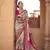 Kimisha women's beige poly silk saree with unstitched blouse piece