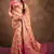Beige silk blend Blend Saree With Unstitched Blouse Piece