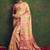 Kimisha women's gold silk saree with unstitched blouse piece