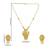 Mansiyaorange gold plated dokiya necklace set  with earrings for women