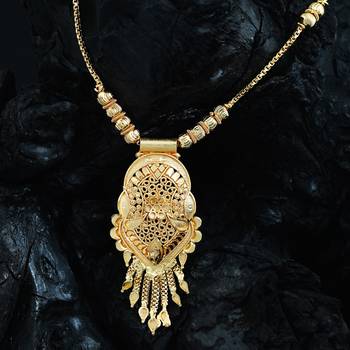 Mansiyaorange gold plated dokiya necklace set  with earrings for women 3