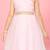 Aarika girls pink colour solid net gown