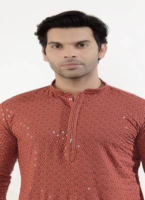 Arruga stylish sequins kurta pajama 4
