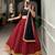 Maroon Cotton With Gamthi Work And Original Mirror Work Lace Border With Gota Patti Touch  Lehenga Choli