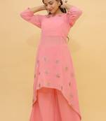 Fusionic light-pink  readymade-suits With Dupatta